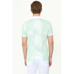 Erkek Mint Polo Yaka Tişört