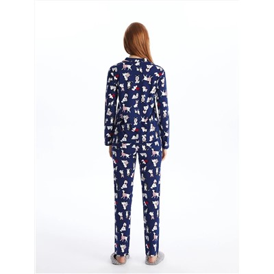 LC Waikiki Gömlek Yaka Desenli Uzun Kollu Kadın Pijama Takımı, LCW DREAM                                            
                                            Gömlek Yaka Desenli Uzun Kollu Kadın Pijama Takımı