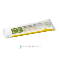 Cattier Dentargile Dentifrice Reminéralisant à l'Argile Renforce les Gencives à l'Huile Essentielle de Citron BIO 75ml