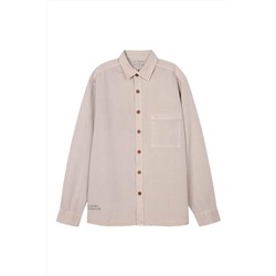 Sobrecamisa regular fit Gris claro