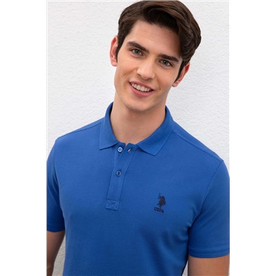 Erkek Saks Basic Polo Yaka Tişört