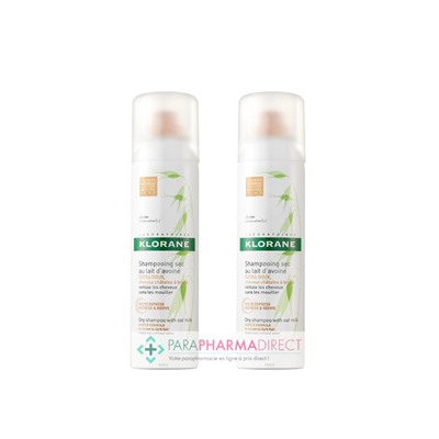 Klorane Avoine Shampooing Sec Teinté Extra-Doux 2x150mlLot  × 2