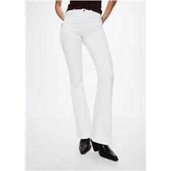 Jeans flare tiro medio -  Mujer | MANGO OUTLET España