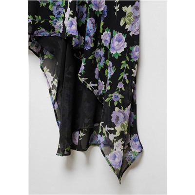 Vestido asimétrico flores