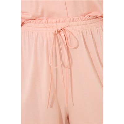 Pijama camisero viscosa naranja