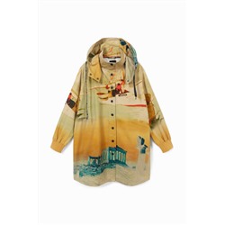 Parka capucha 100% algodón