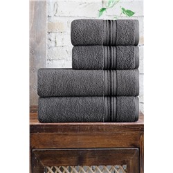 Mürdüm Home 4'lü Banyo Havlu Seti Hamam Takımı 100% Pamuk HS-MOLLY