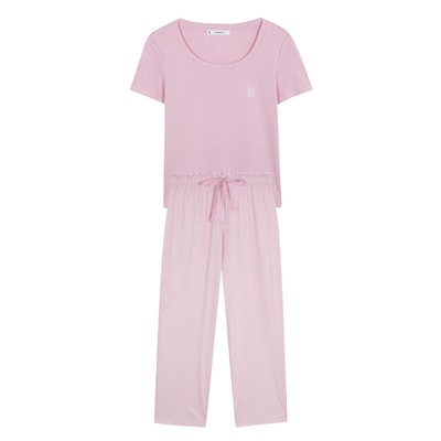 Pijama Capri algodón rosa rayas
