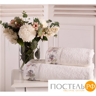 T1219T10121180 Набор полотенец Tivolyo Home VERSAILES кремовый 2 предмета