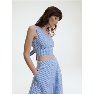 Karierter Rock aus Gingham
