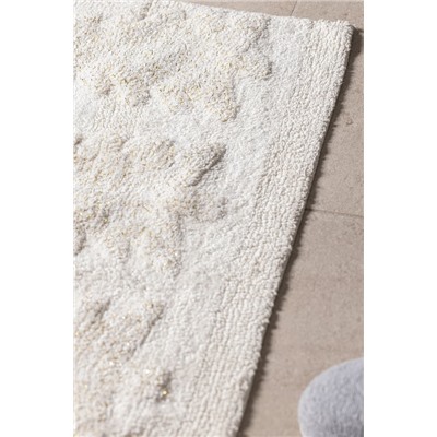 Esprit Banyo Paspas - Krem/Gold/Kırmızı - 50x80 cm