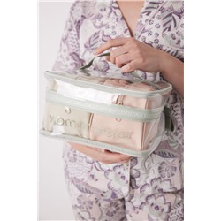 Pack 3 neceseres rosa y beige