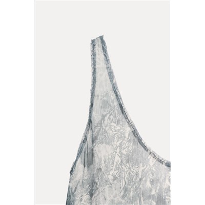 ZW COLLECTION PRINTED TOP WITH GATHERING