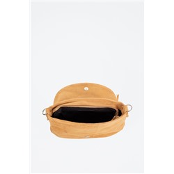 Bandolera de nobuk Amanda - Beige