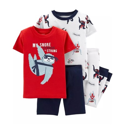 Carter's | Toddler 4-Piece Elephant Snug Fit Cotton PJs