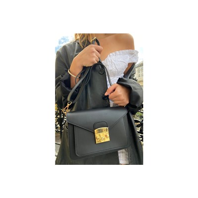 Bandolera de piel Vic Negro