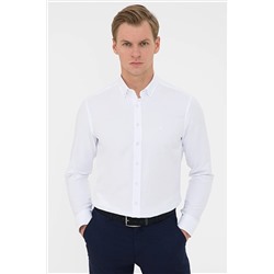 Pierre Cardin Beyaz Slim Fit Oxford Gömlek G021GL004.000.1294587