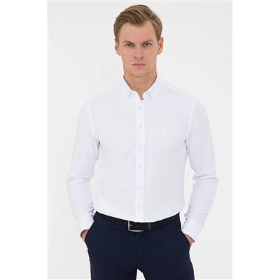 Pierre Cardin Beyaz Slim Fit Oxford Gömlek G021GL004.000.1294587