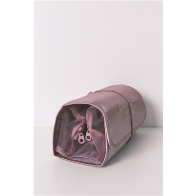 Neceser mediano percha satinado rosa