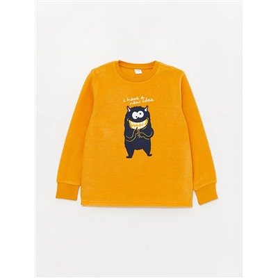 LC Waikiki Bisiklet Yaka Nakışlı Uzun Kollu Erkek Çocuk Pijama Takımı, LCW Kids                                            
                                            Bisiklet Yaka Nakışlı Uzun Kollu Erkek Çocuk Pijama Takımı