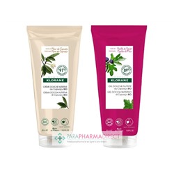 Klorane Cupuaçu Crème Douche Nutritive Fleur de Cupuaçu + Gel Douche Nutritif Feuille de Figuier 2x200mlLot  × 2
