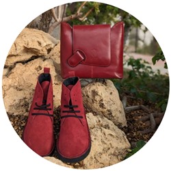 Ab. Zapatos 1619/2 New R · GRANATE+Vera Рelle colores БОРДОВЫЙ АКЦИЯ