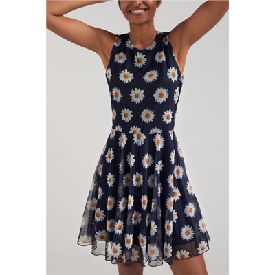 Vestido tul margaritas