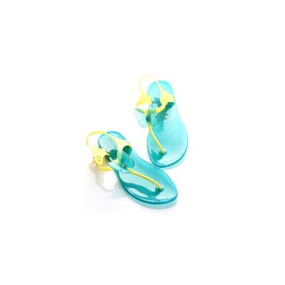 Сандалии Zhoelala Butterfly (мятный зеленый с глиттером+желтый)/ Zhoelala Butterfly (mint green glitter+yellow)