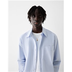 Boxy long sleeve Oxford shirt