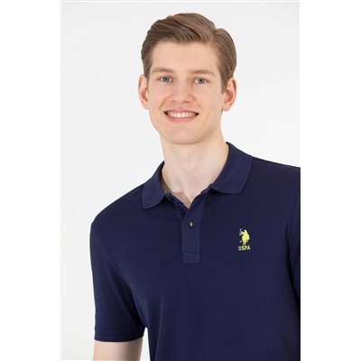 Erkek Lacivert Basic Polo Yaka Tişört
