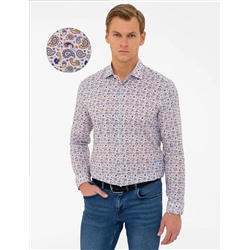 Çok Renkli Slim Fit Uzun Kollu Gömlek
