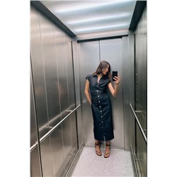 FITTED MIDI SHIRT DRESS