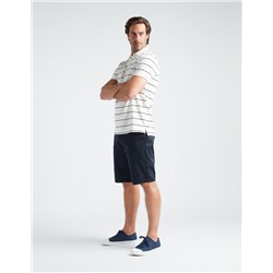 Twill Chino Shorts, Men, Dark Blue