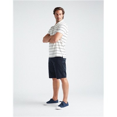 Twill Chino Shorts, Men, Dark Blue