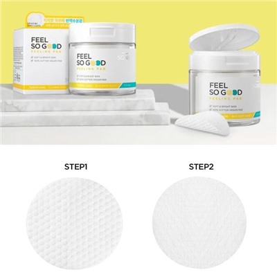 Feel So Good Peeling Pad (Toning Care)_Renewal Очищающие пилинг-спонжи с АНА кислотами для тонуса кожи