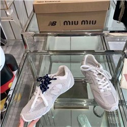 Трендовые кроссовки Mi*u Mi*u & Ne*w Balanc*e   Летний вариант, дышащие, лёгкие, очень удобные