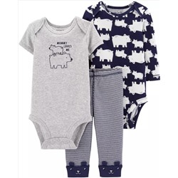 3-Piece Polar Bear Little Character Set
