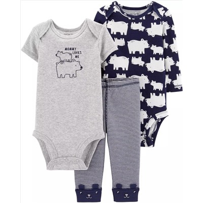 3-Piece Polar Bear Little Character Set
