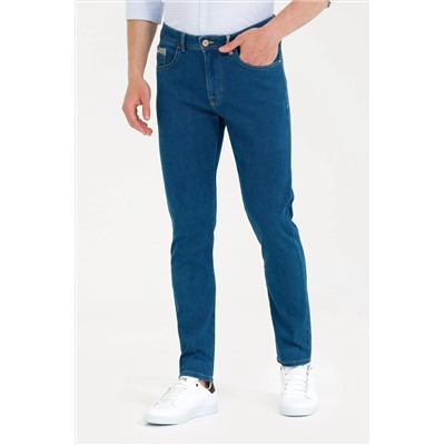 Erkek Lacivert Jean Pantolon