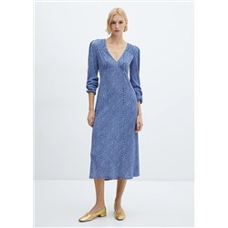Vestido estampado lazo