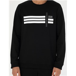 Siyah Regular Fit Sweatshirt