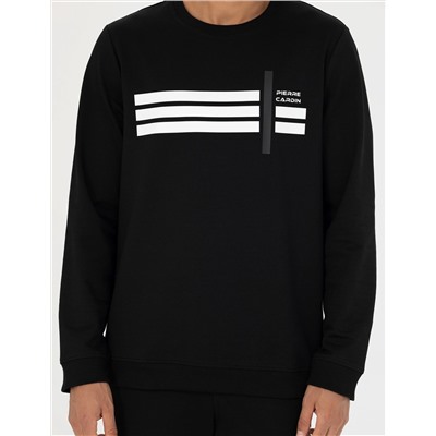 Siyah Regular Fit Sweatshirt