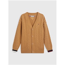 TOMMY HILFIGER KIDS' CLASSIC CABLE CARDIGAN