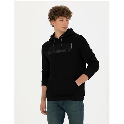 Siyah Regular Fit Sweatshirt