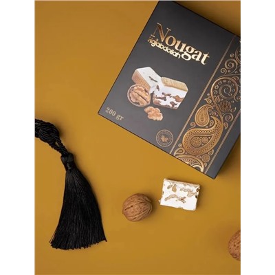 Нуга с грецким орехом "Hajabdollah" 200 гр 1/12 (черная кор.), шт