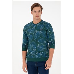 Erkek Koyu Yeşil Sweatshirt
