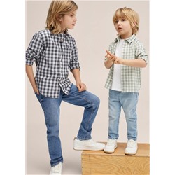 Camisa algodón cuadro vichy -  Niño | MANGO OUTLET España
