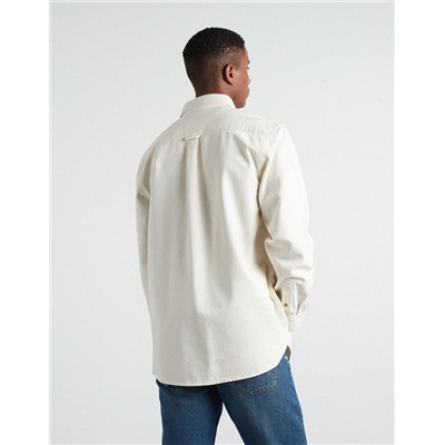 Pocket Denim Shirt, Men, Beige