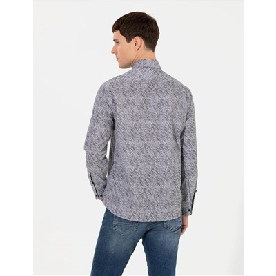Siyah Slim Fit Uzun Kollu Gömlek