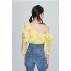 Top Amarillo claro